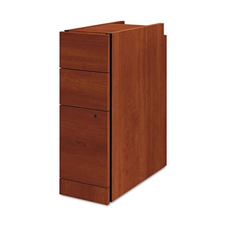 Hon O, NARROW BOX/BOX/FILE PEDESTAL FOR 10500/10700 SERIES SHELLS, 9.5W X 22.75D X 28H, COGNAC 105093CO